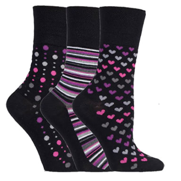 LADIES SOCKS - Hearts Lines