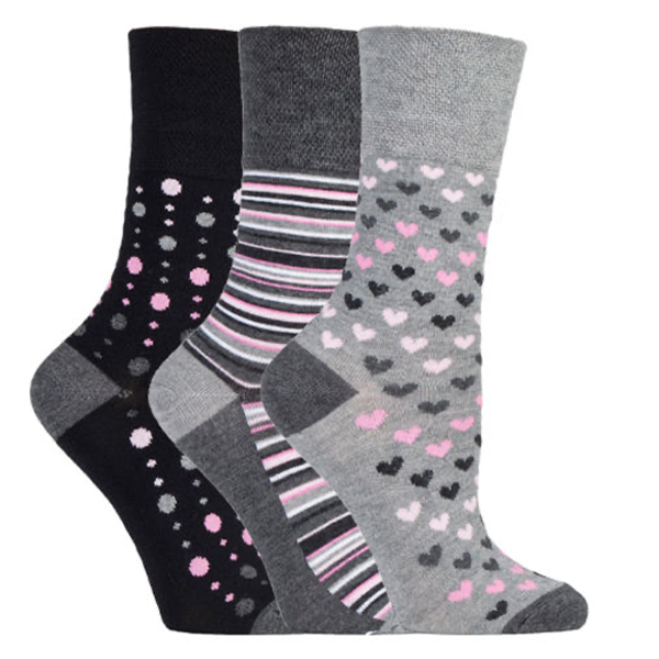 LADIES SOCKS - Heart Stripes